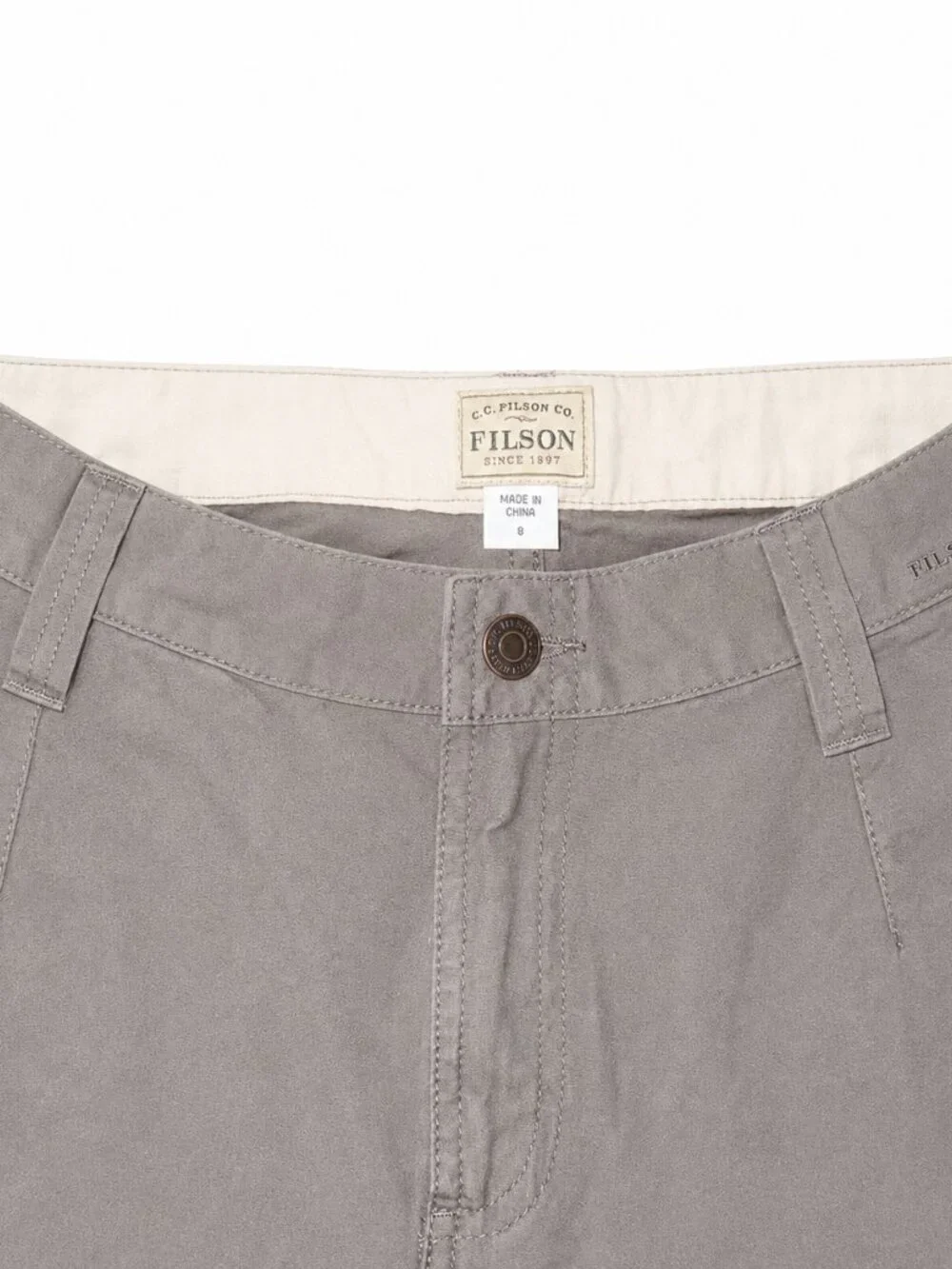 Filson Women’s Utility Pants Size 8 Taupe Gray Straight Leg Workwear 30W 30L
